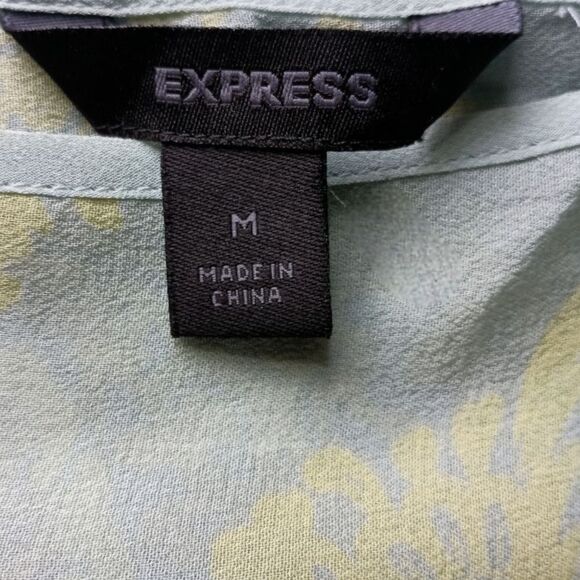 Y2K Paisley Silk Boxy Fit Blouse M Sheer Pastels Coquette Romantic Drawstring - Picture 9 of 16